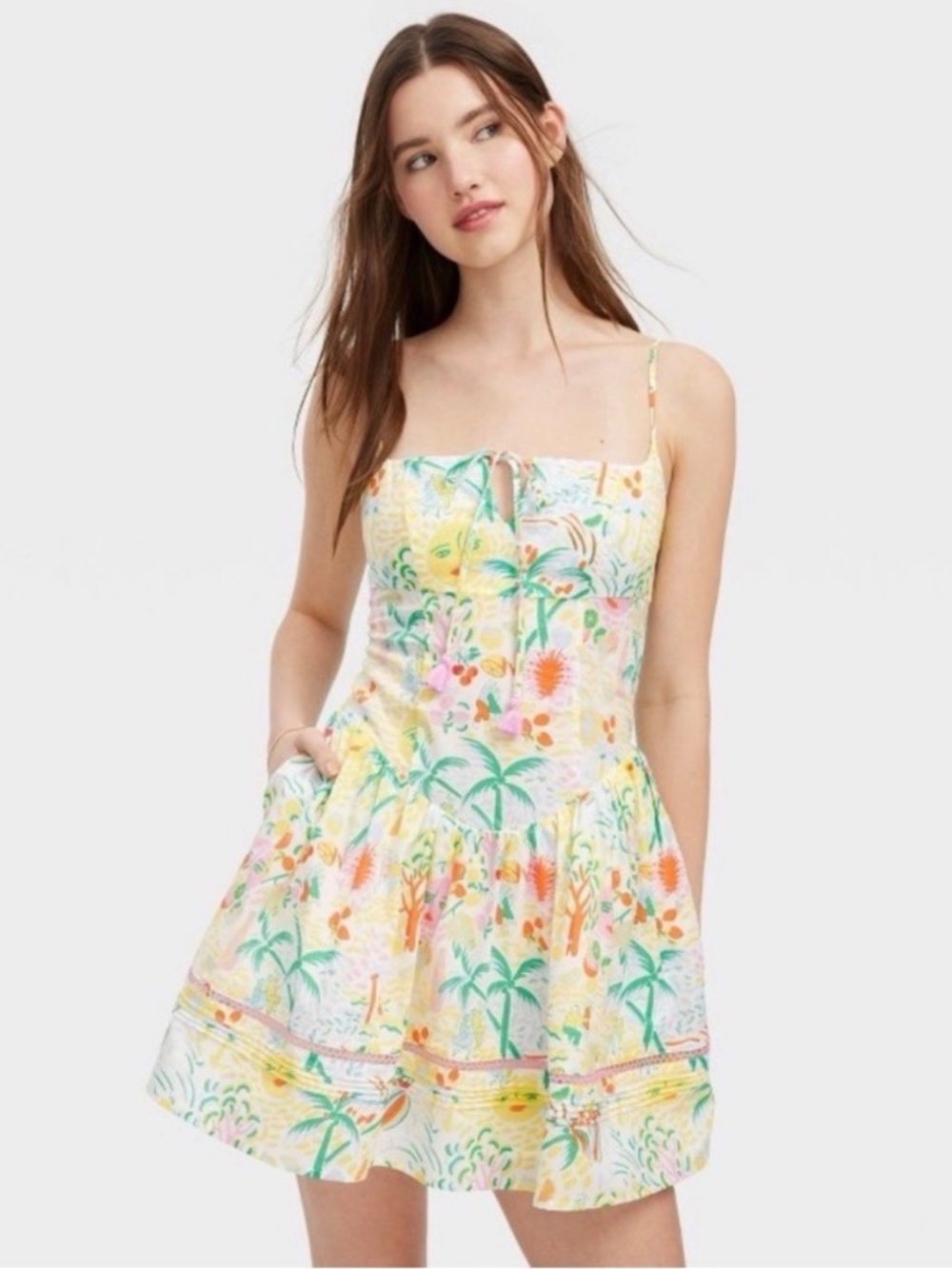 Roller Rabbit x Target, Multicolor Backless Dress